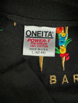 Vintage Oneita Shirt "Saint Barth" Bestickt Single Stitch Made In USA Schwarz L