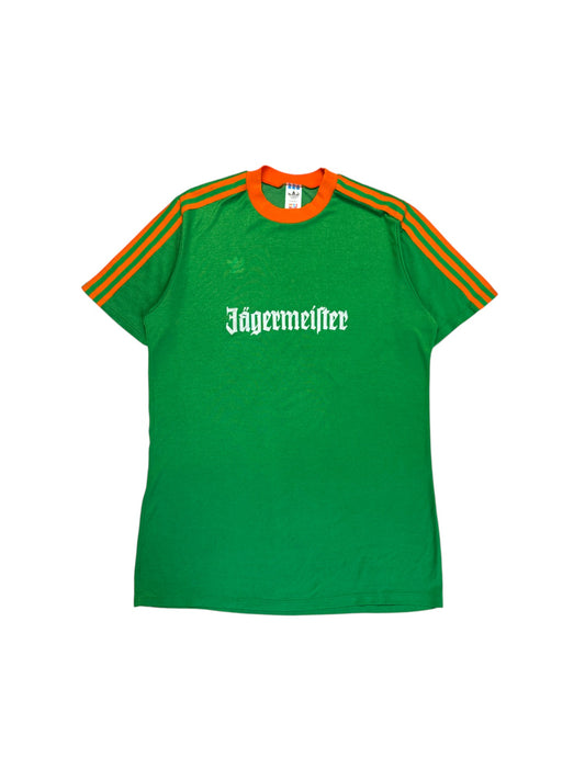 80s Adidas Trikot Jägermeister #4 Made In West Germany Grün Orange L