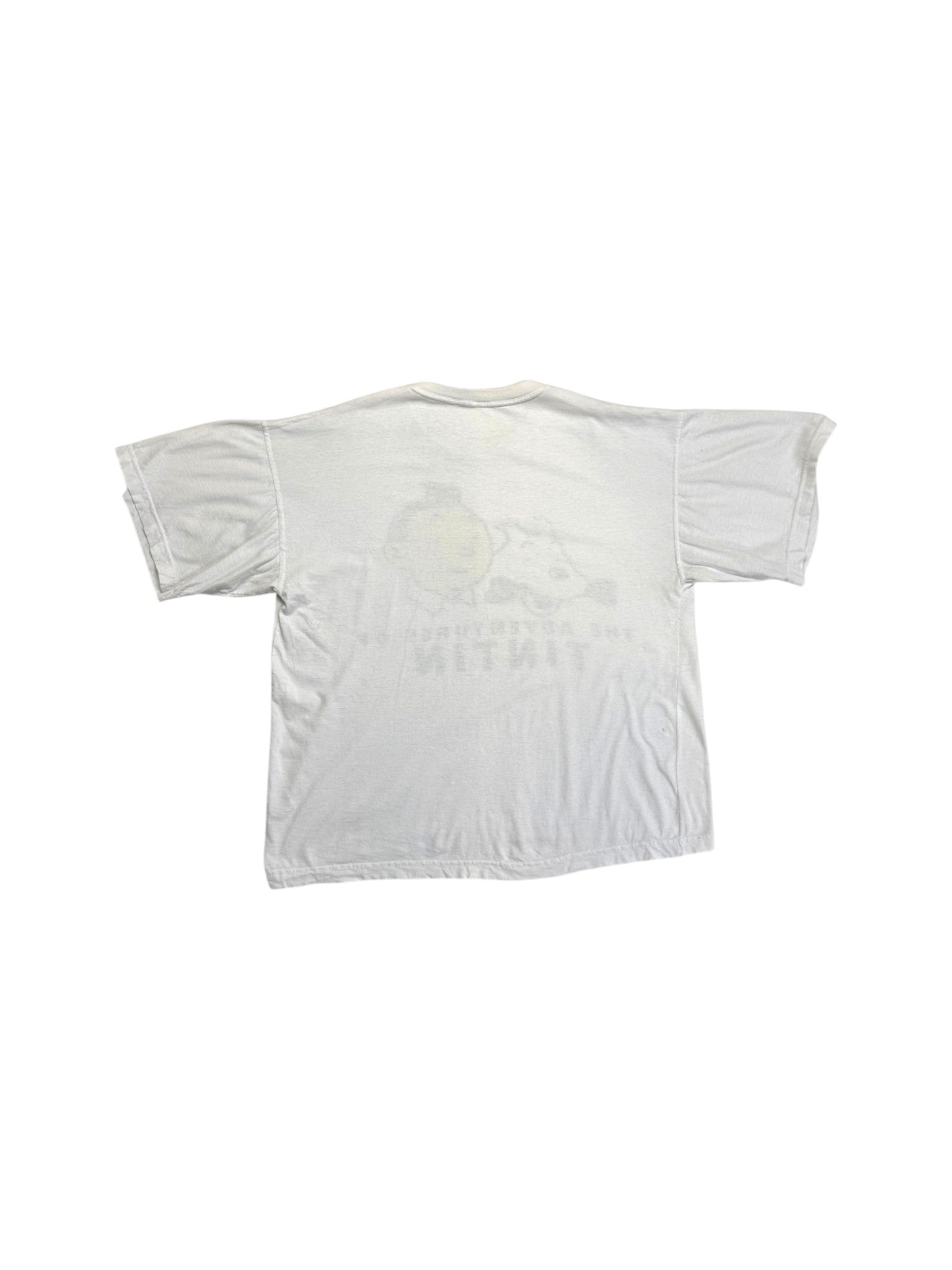 90s The Adventures of Tintin Shirt Weiß XXL
