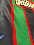1994/95 Asics Trikot Aston Villa Müller Made In U.K Grün Schwarz (LB) XXS-XS