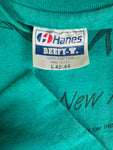 Vintage Hanes Shirt "65th Indian Market - 1986 Santa Fe, New Mexico" Single Stitch Made In USA Grün L