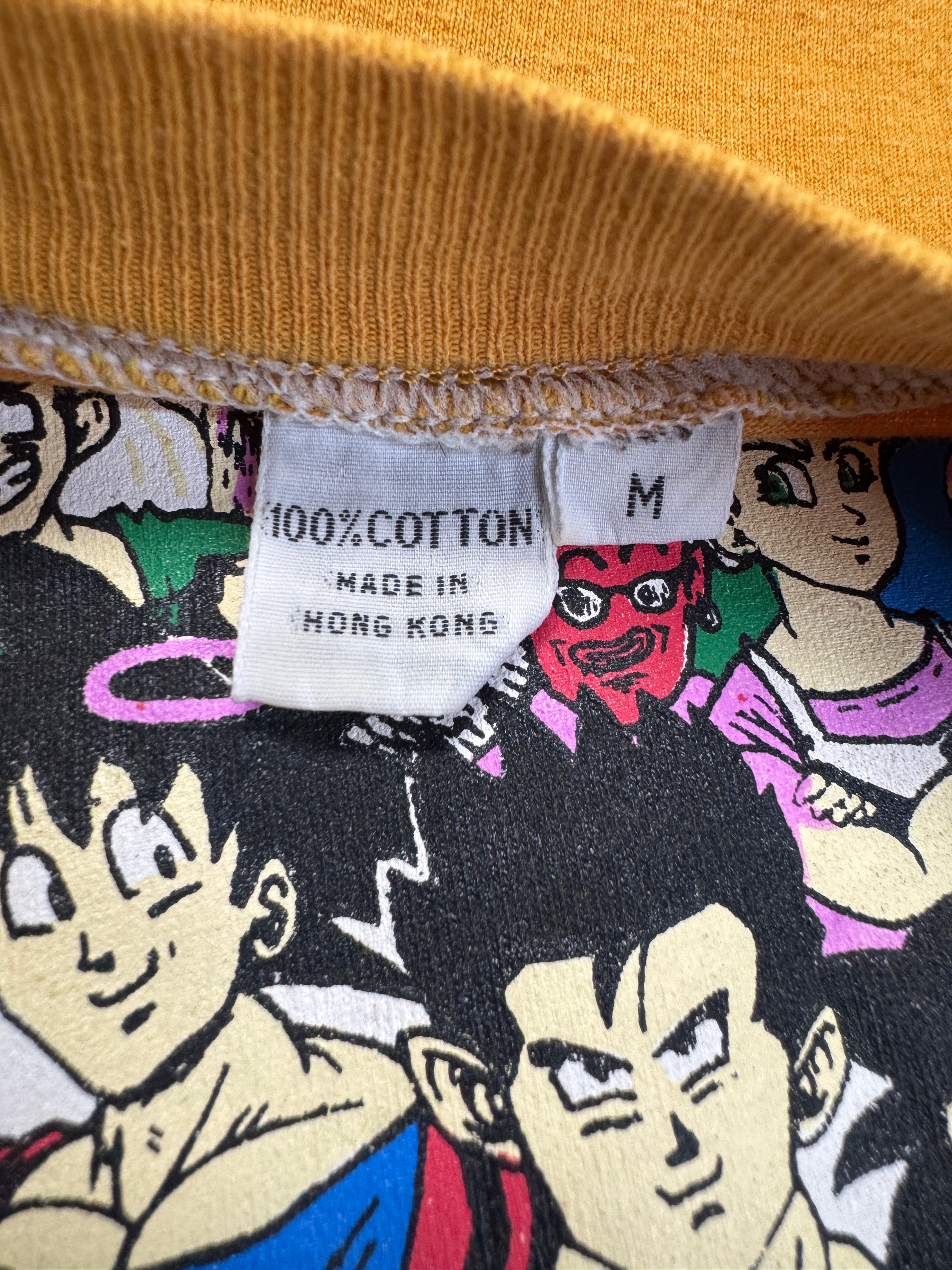 90s Dargon Ball Z Shirt Bootleg Made In Hong Kong Orange XS-XXS