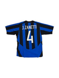 2003 /04 Nike Trikot Inter Milan Pirelli Blau Schwarz M