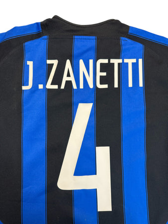 2003 /04 Nike Trikot Inter Milan Pirelli Blau Schwarz M