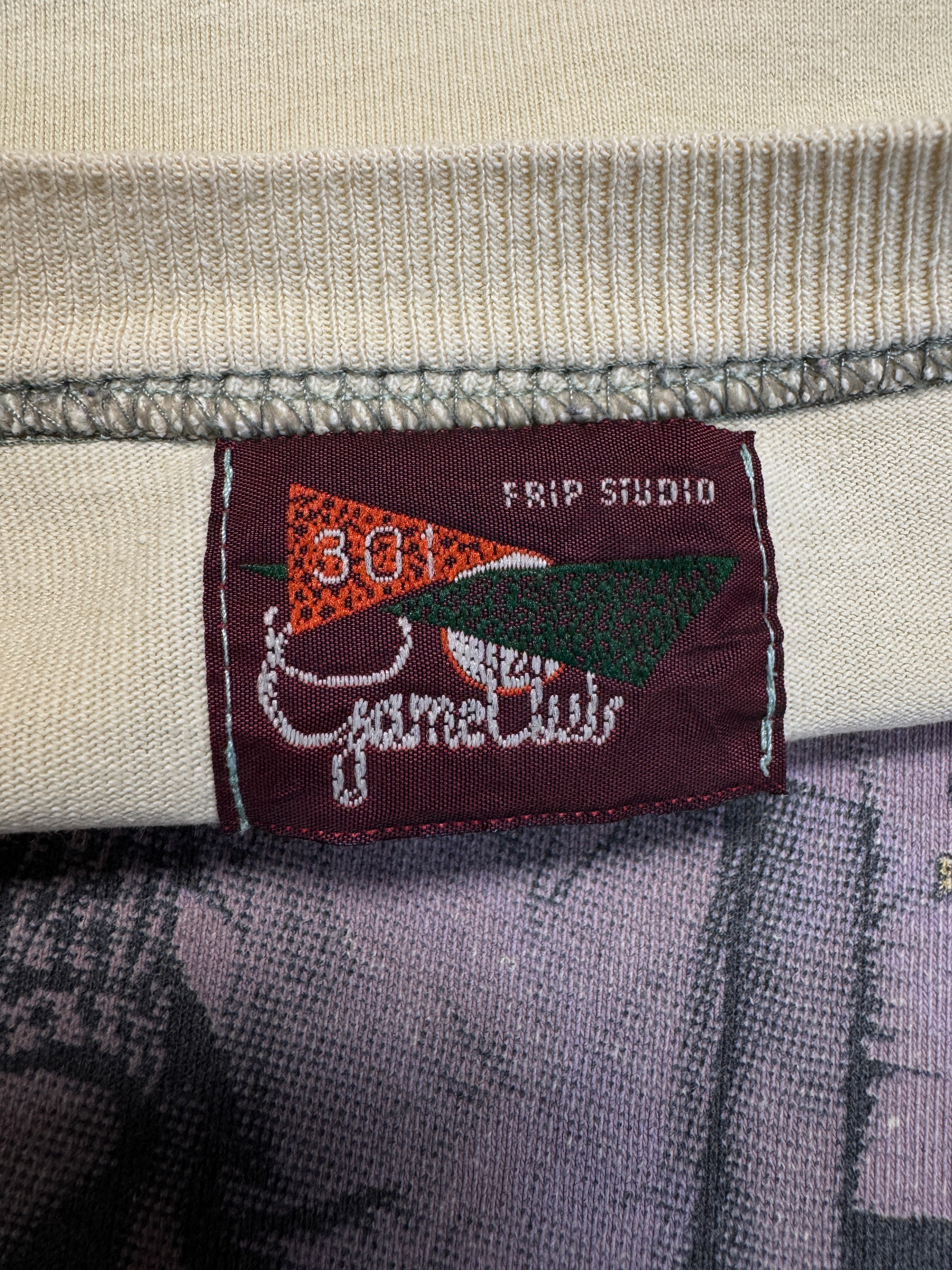 90s FRIP Studio Shirt Micky Maus Made In France Hellgelb XL-XXL