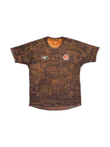 2010/11 DoYouFootball Wendetrikot FC St. Pauli Centenary Braun M