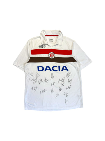 2009 DoYouFootball Trikot FC St Pauli Home Dacia Mit Unterschriften Weiß XL
