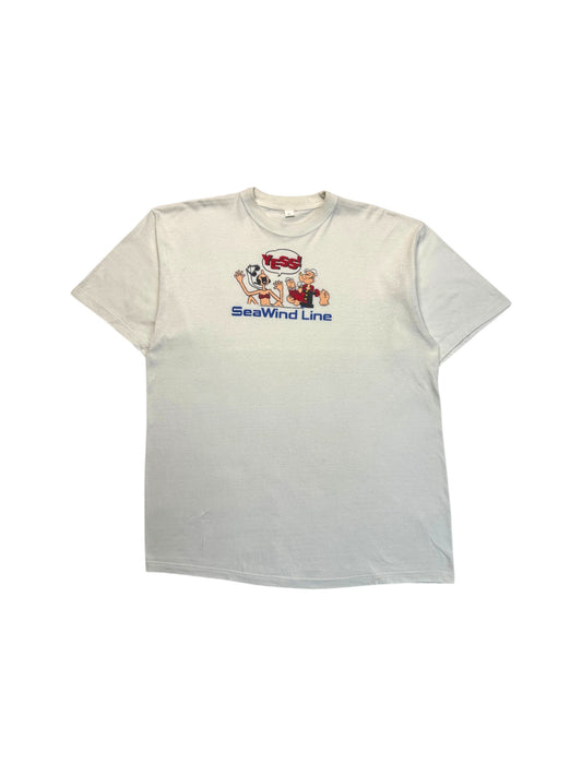 1995 King Features Syndicate Shirt Popeye "SeaWind Line" Weiß XXL