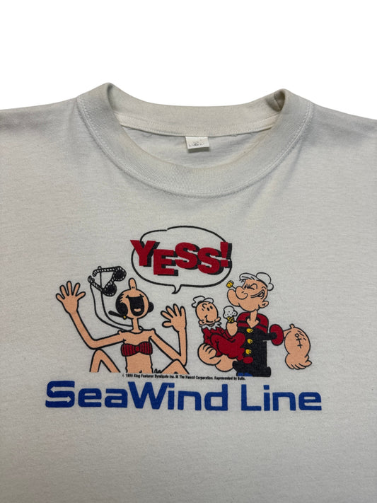 1995 King Features Syndicate Shirt Popeye "SeaWind Line" Weiß XXL