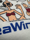 1995 King Features Syndicate Shirt Popeye "SeaWind Line" Weiß XXL