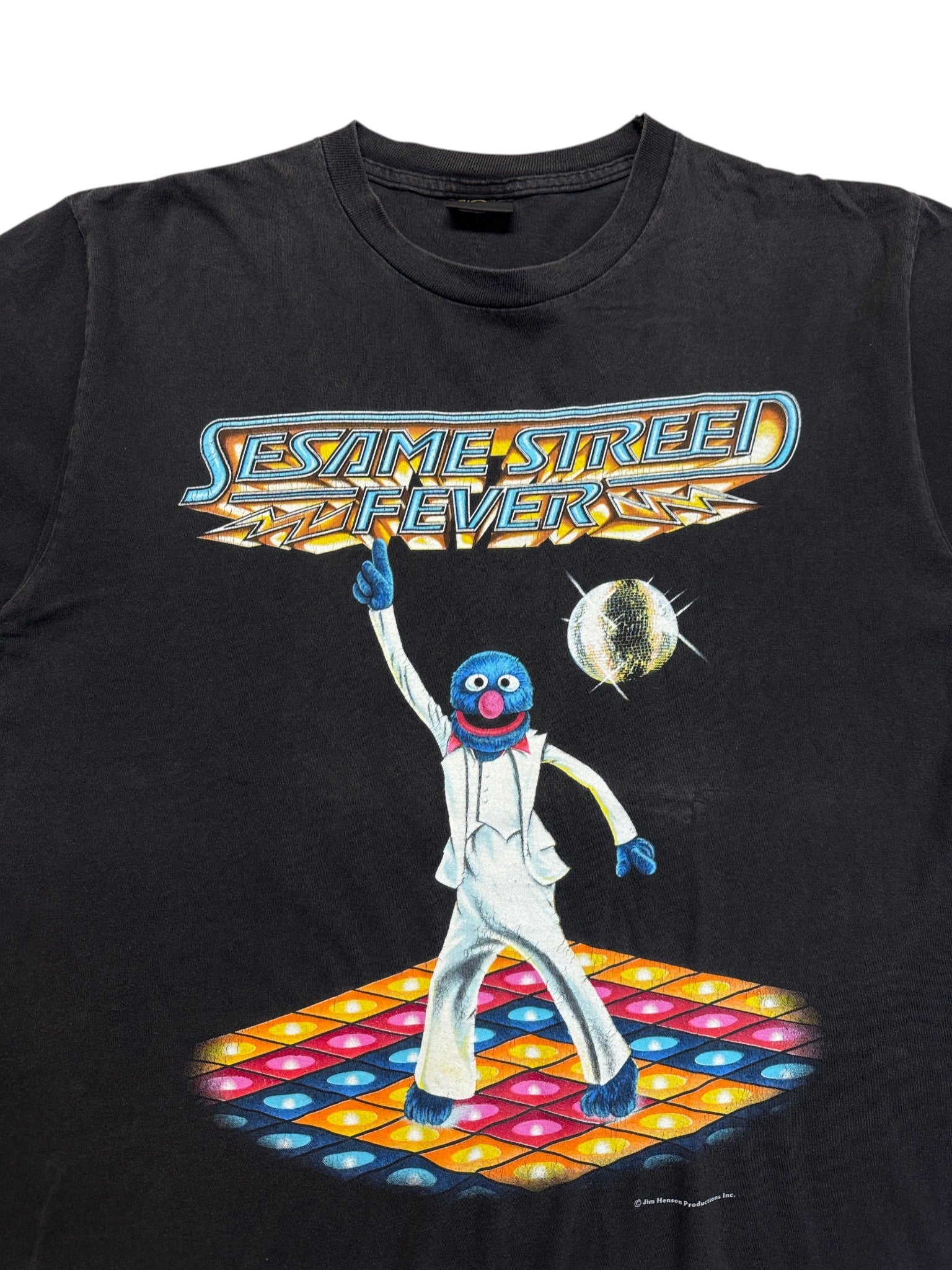 90s Changes Shirt "Sesame Street Fever" Made In USA Schwarz XL
