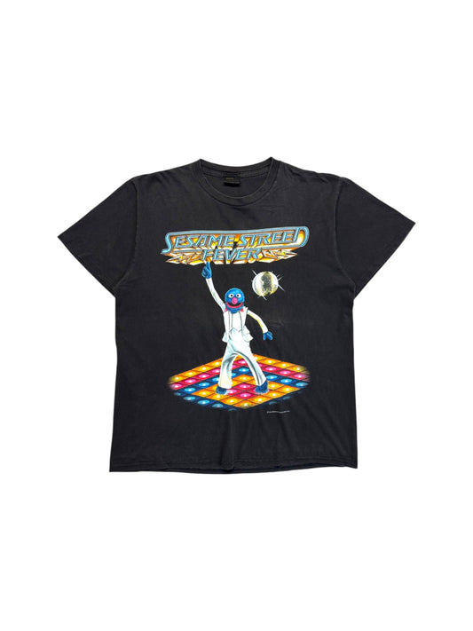 90s Changes Shirt "Sesame Street Fever" Made In USA Schwarz XL