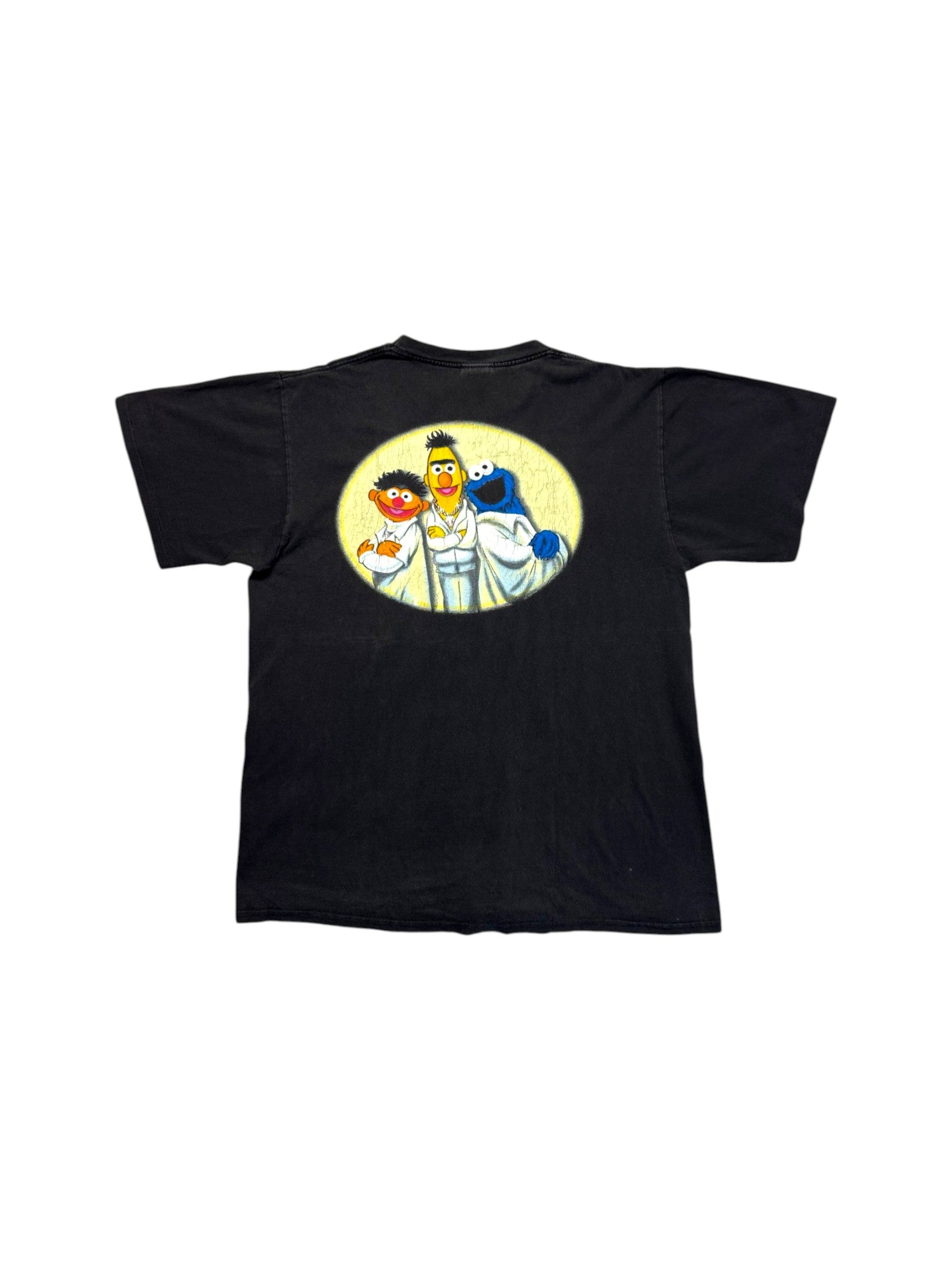 90s Changes Shirt "Sesame Street Fever" Made In USA Schwarz XL
