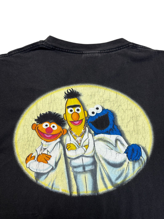 90s Changes Shirt "Sesame Street Fever" Made In USA Schwarz XL