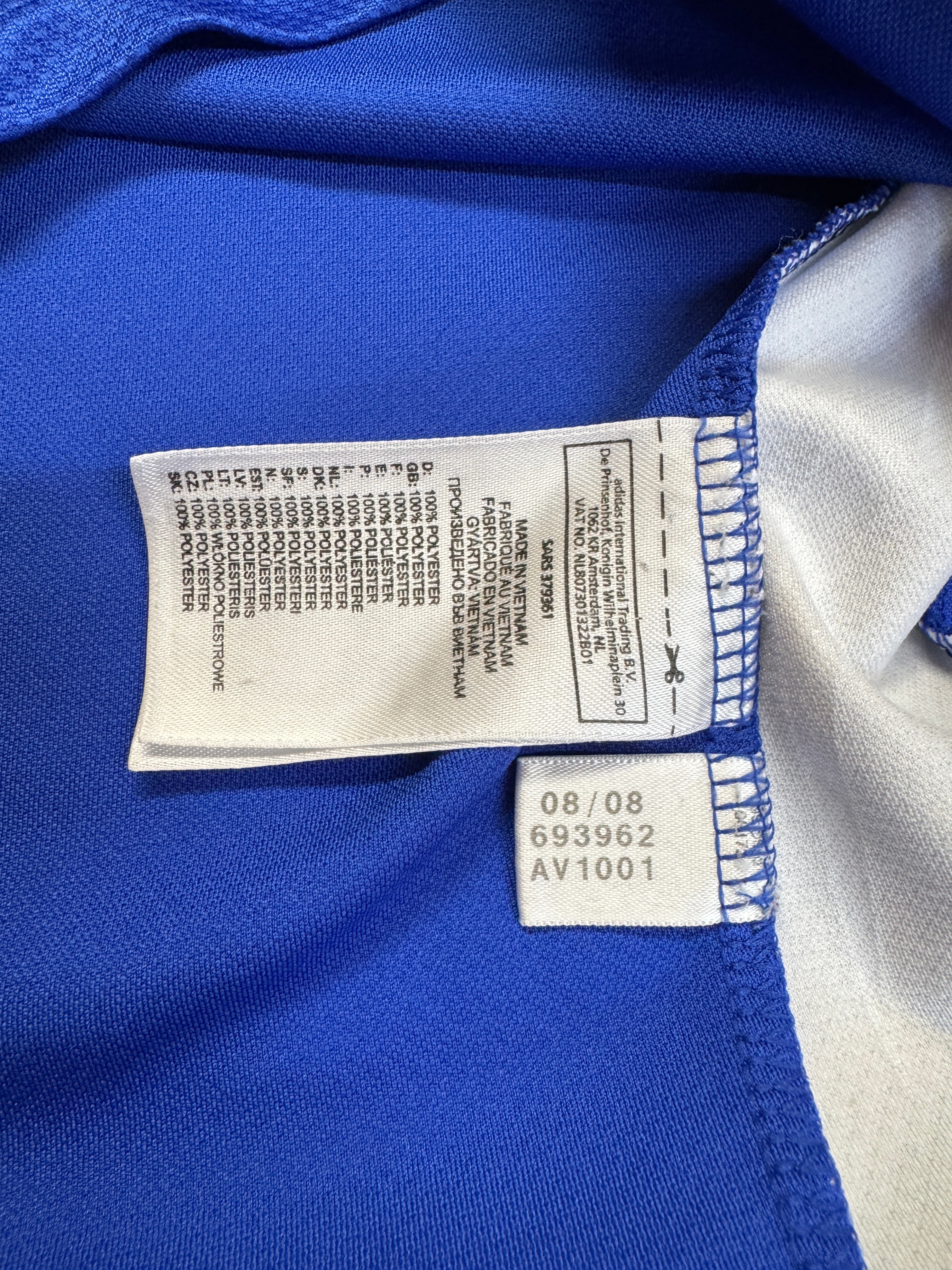 2008/09 Adidas Trikot Schalke 04 Gazprom Blau L