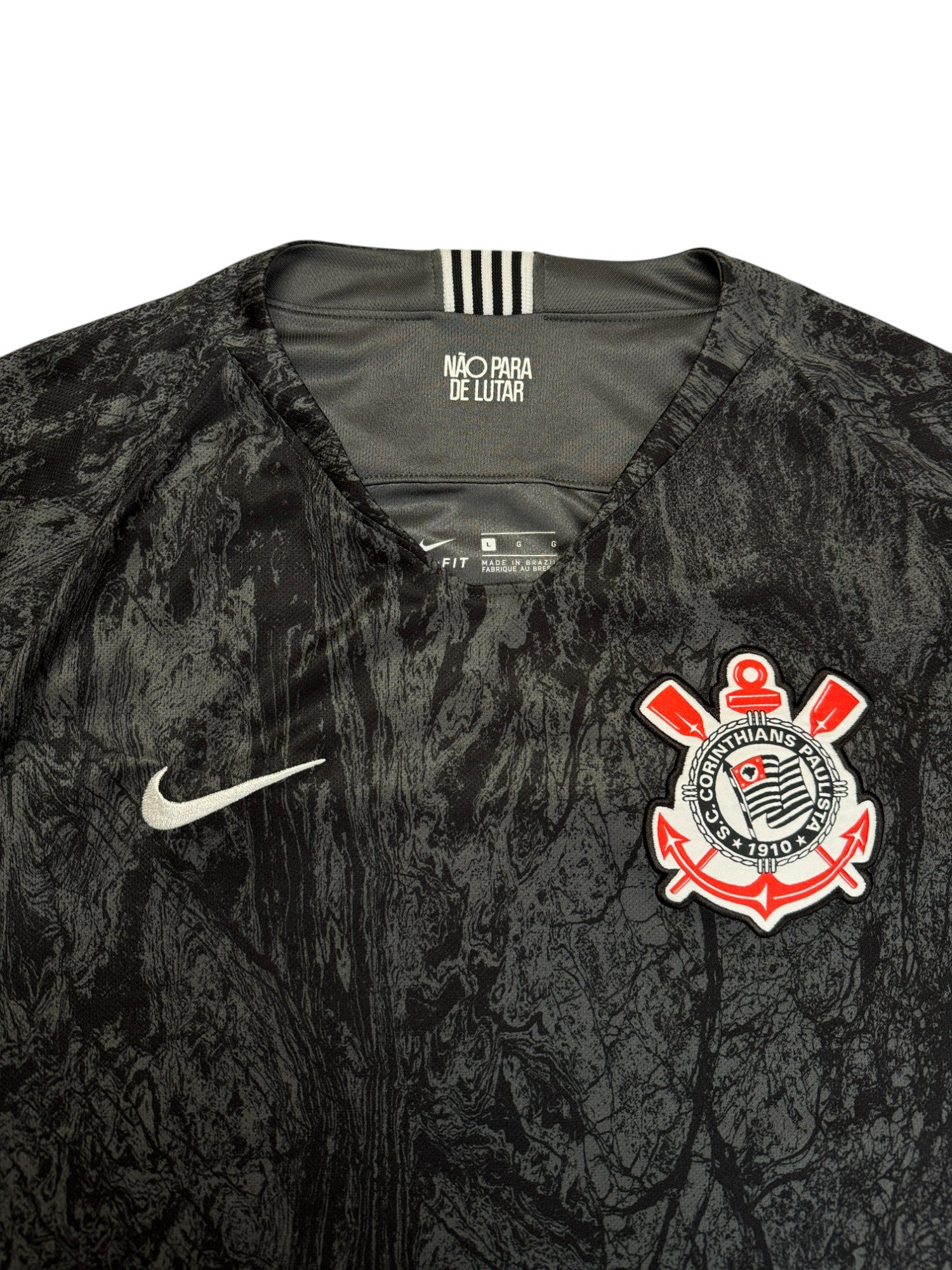 2018/19 Nike Trikot Corinthians Paulista Schwarz Grau L