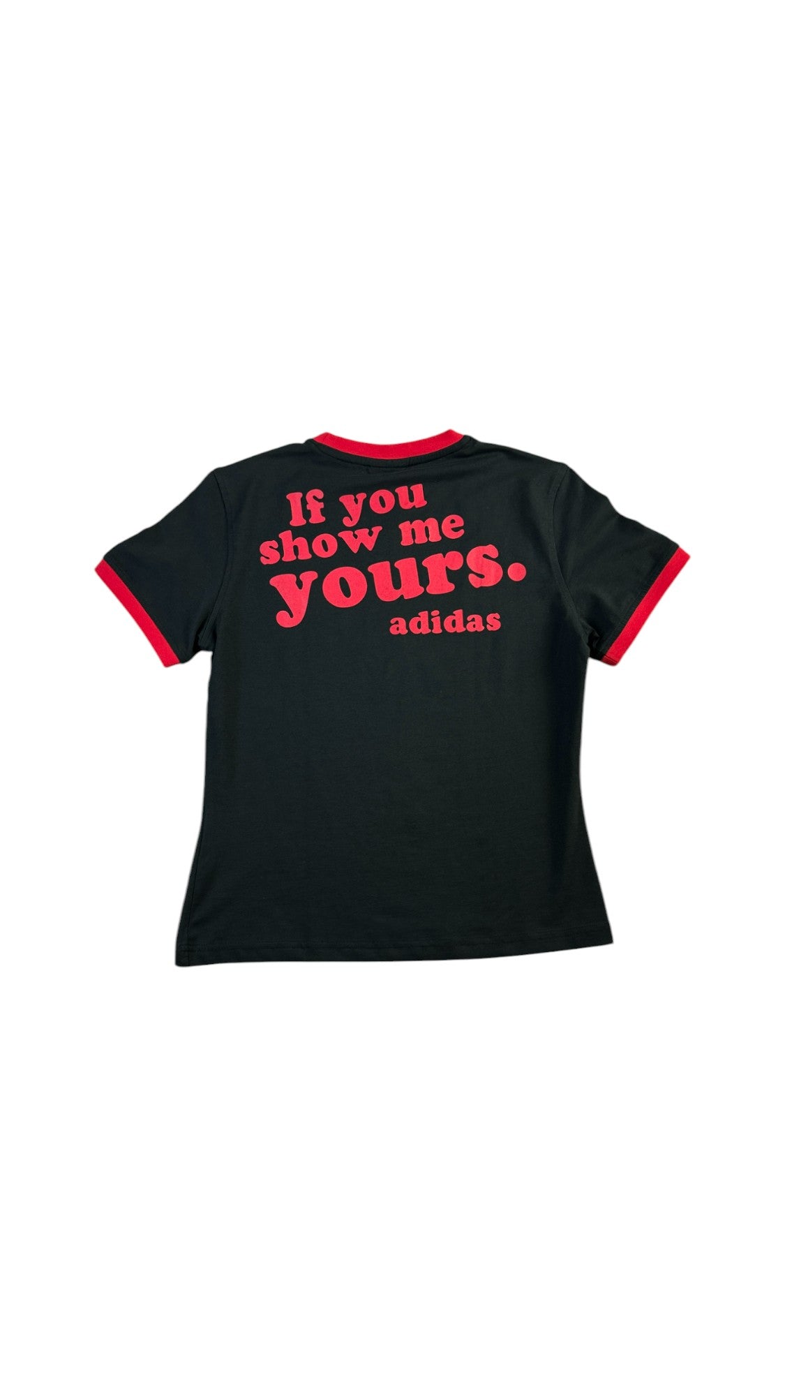 Adidas Ringer Shirt 2005 "I'll show you my game..." Schwarz (36) S - RareRags