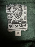 Vintage No System Sweater "I want my future- I feel so good" Dunkelgrün M