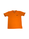 Vintage Fishbone Shirt Polyester Orange XXL