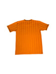 Vintage Fishbone Shirt Polyester Orange XXL
