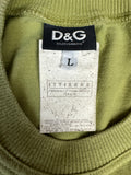 Vintage Dolce & Gabbana Shirt Mit Brusttasche Und Riemen Made In Italy Grün L
