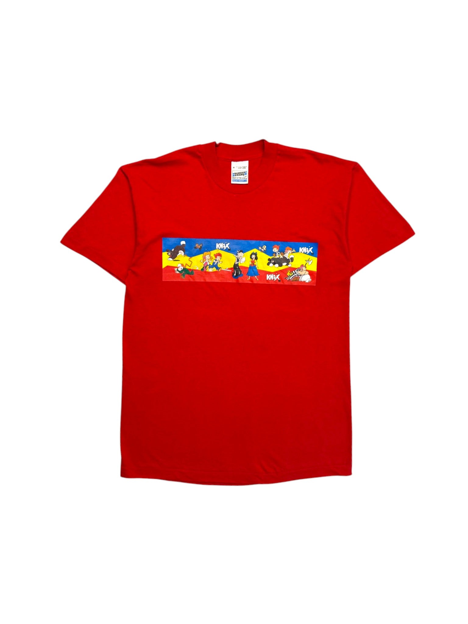 90s Screen Stars Shirt Knax Club Sparkasse Single Stitch Rot M