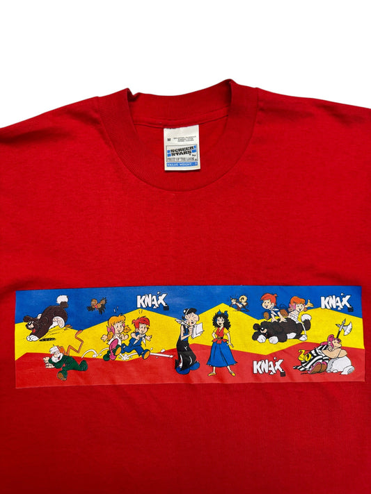 90s Screen Stars Shirt Knax Club Sparkasse Single Stitch Rot M