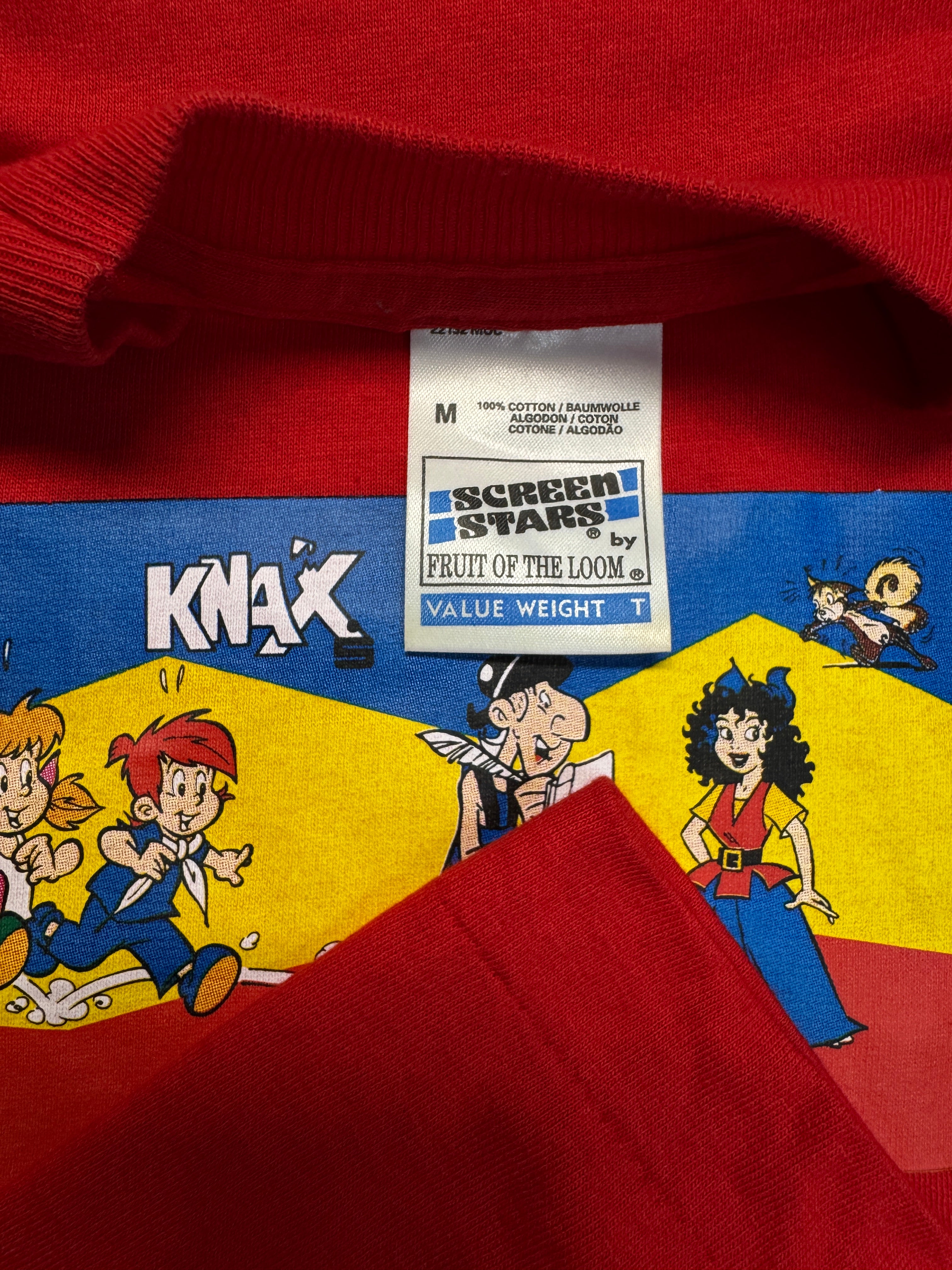 90s Screen Stars Shirt Knax Club Sparkasse Single Stitch Rot M