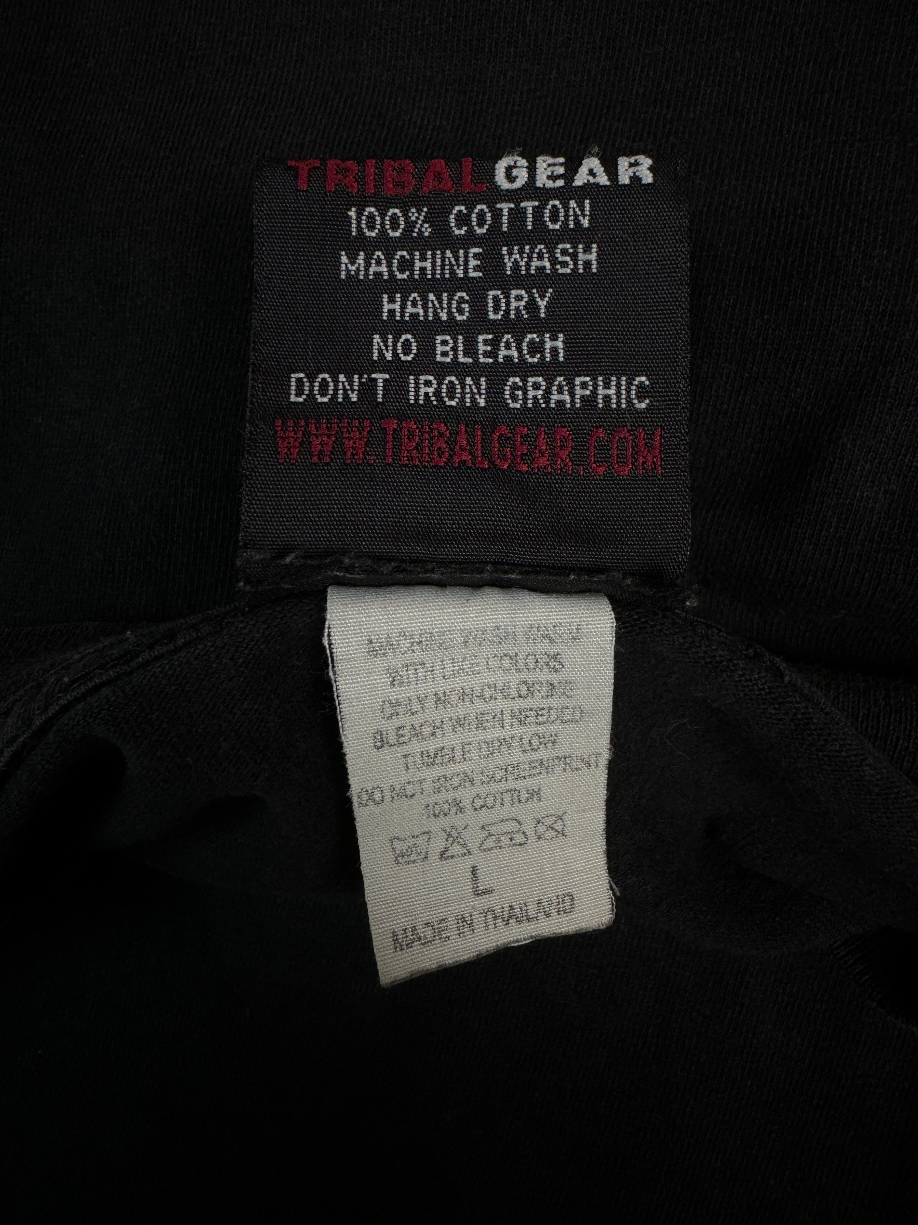 Vintage Tribal Gear Shirt Skulls Skater Schwarz M-L