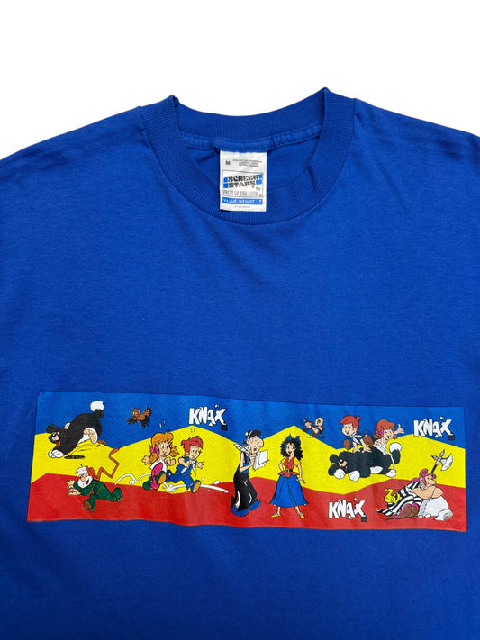 90s Screen Stars Shirt Knax Club Sparkasse Single Stitch Blau M