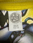 Vintage Maui&Sons Shirt "Sharkenstein" Streetsharks Single Stitch Gelb (Kindergröße XXL) S-M