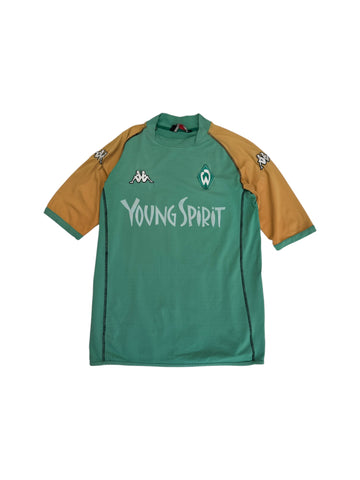 2003 Kappa Trikot Werder Bremen Young Spirit Grün Orange L