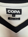 Retro Copa DFB Langarm Trikot 1970s #14 Weiß