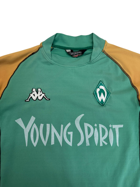 2003 Kappa Trikot Werder Bremen Young Spirit Grün Orange L