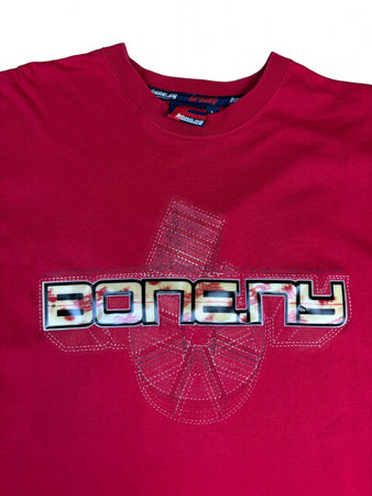 Vintage Bone Ny Shirt 3D Print Rot L