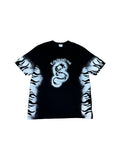 Vintage Rainbow Collection Shirt Y2K Dragon Print "Take the wild road" Schwarz Weiß (52/54) L-XL