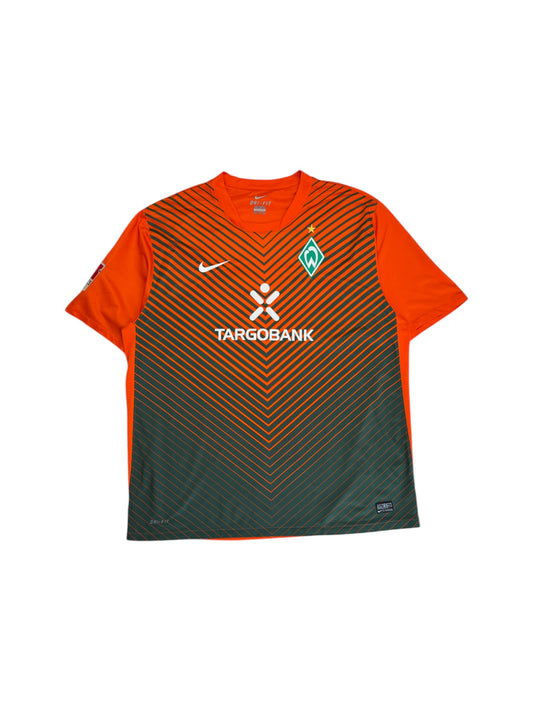 2011/2012 Nike Trikot Werder Bremen Targobank #10 Grün Orange XXL