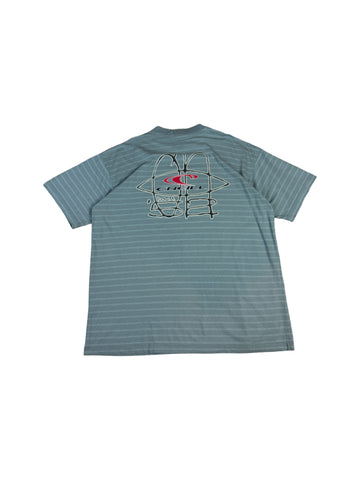 Vintage O'Neill Shirt Gestreift Blau Grau XXL