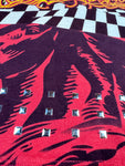 Christian Audigier Shirt Strass Allover-Print Rot S