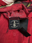 Christian Audigier Shirt Strass Allover-Print Rot S