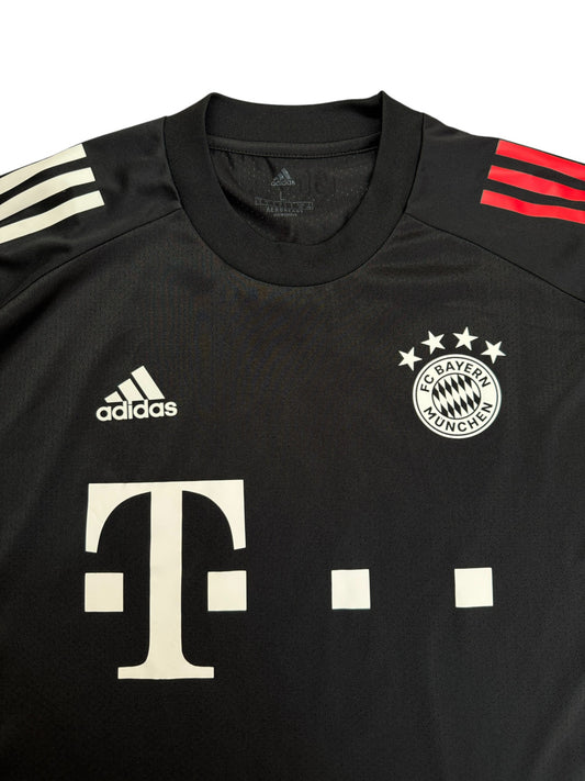2020/21 Adidas Trikot FC Bayern München T Online Schwarz L