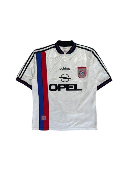 1996/98 Adidas Trikot FC Bayern Opel Made In EnglandWeiß L