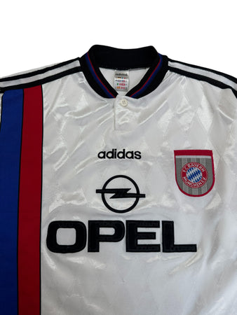 1996/98 Adidas Trikot FC Bayern Opel Made In EnglandWeiß L