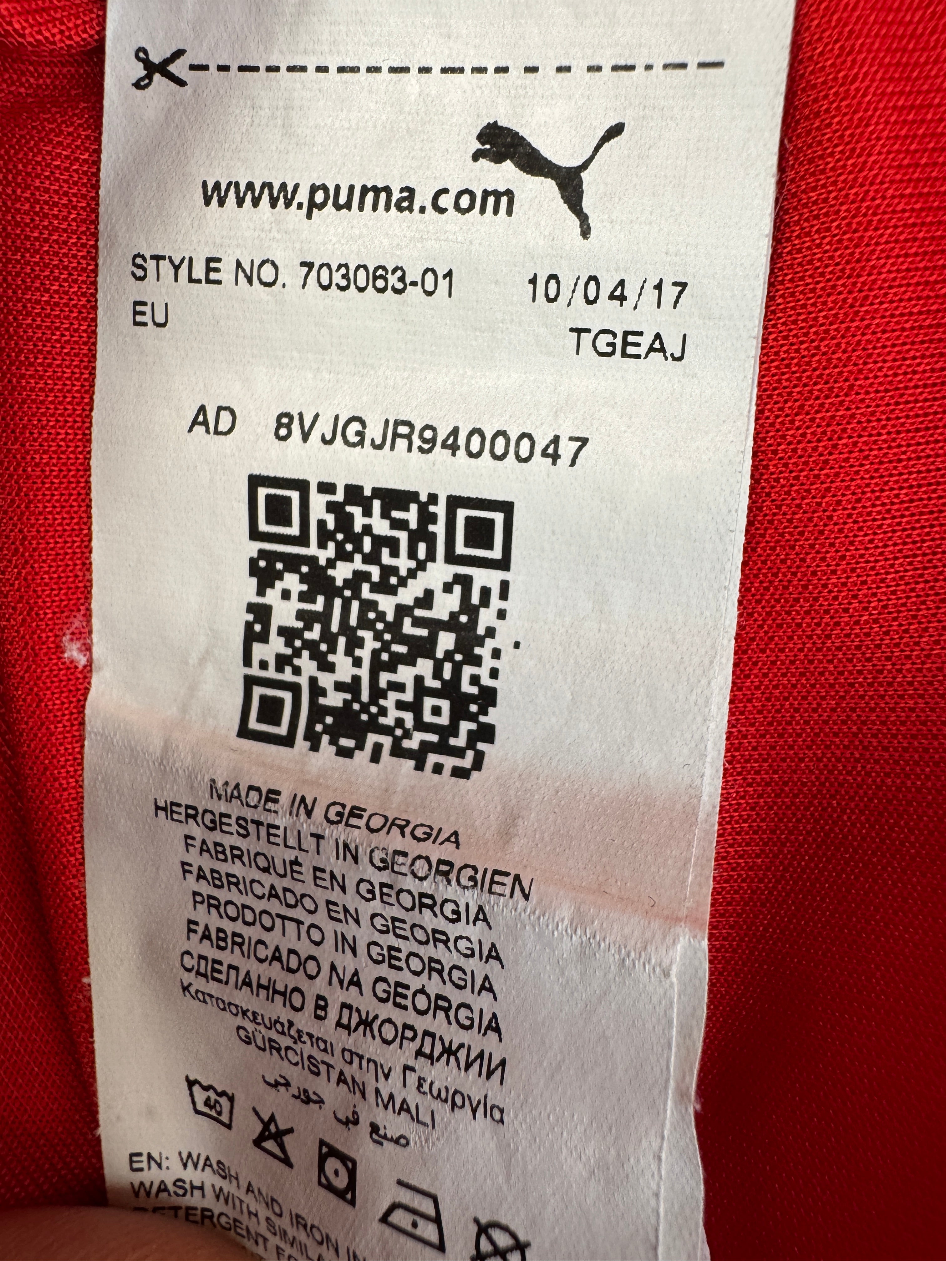 00s Puma Trikot Holstein Kiel Hofgut #11 Rot XS-S