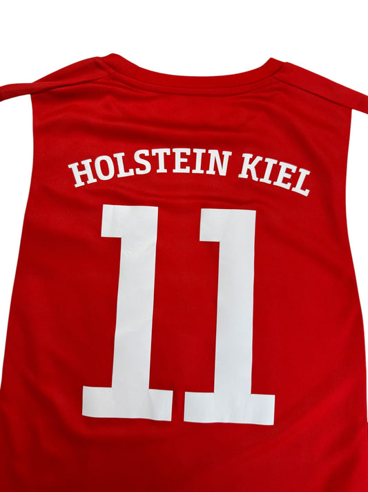 00s Puma Trikot Holstein Kiel Hofgut #11 Rot XS-S