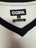 Retro Copa DFB Langarm Trikot 1970s #2 Weiß