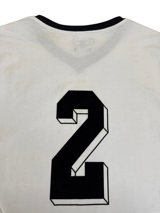 Retro Copa DFB Langarm Trikot 1970s #2 Weiß