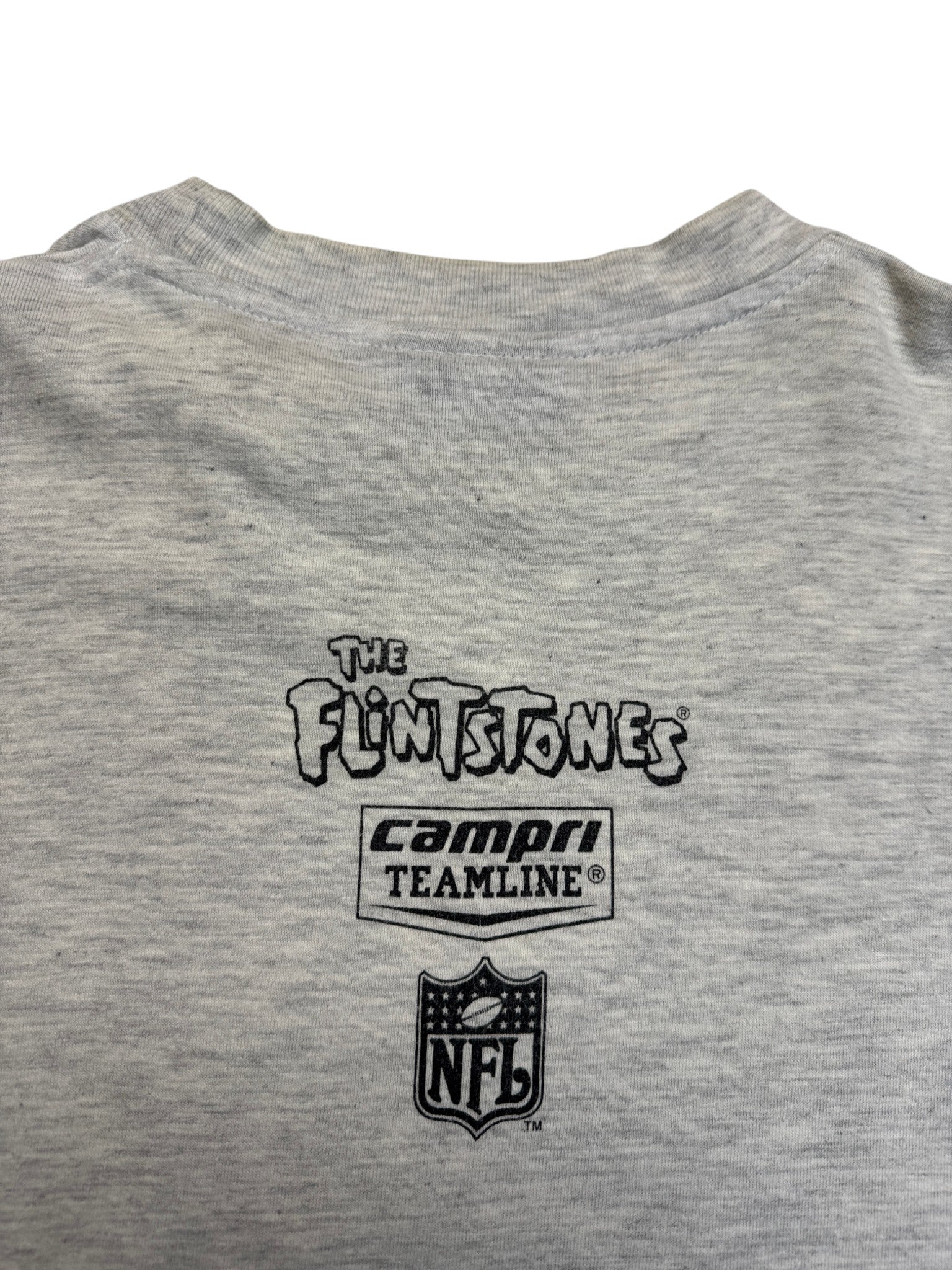1994 Campri Teamline Shirt Flintstones x Los Angeles Raiders Grau L