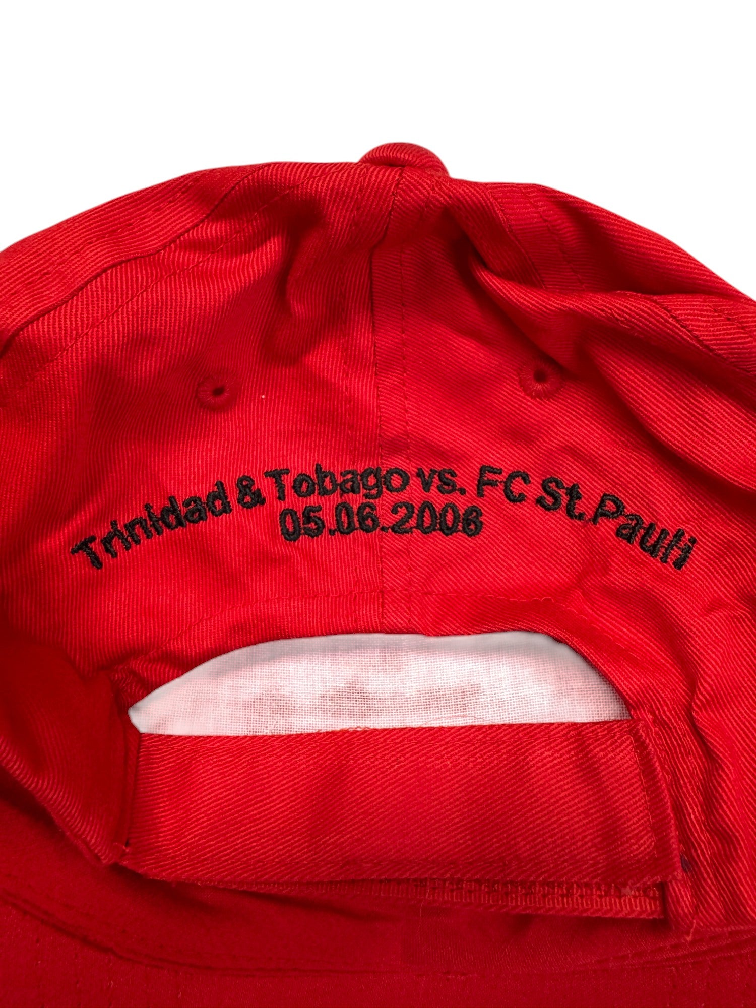 2006 Cap Trinidad & Tobago Vs. FC St. Pauli Ebay Rot One Size