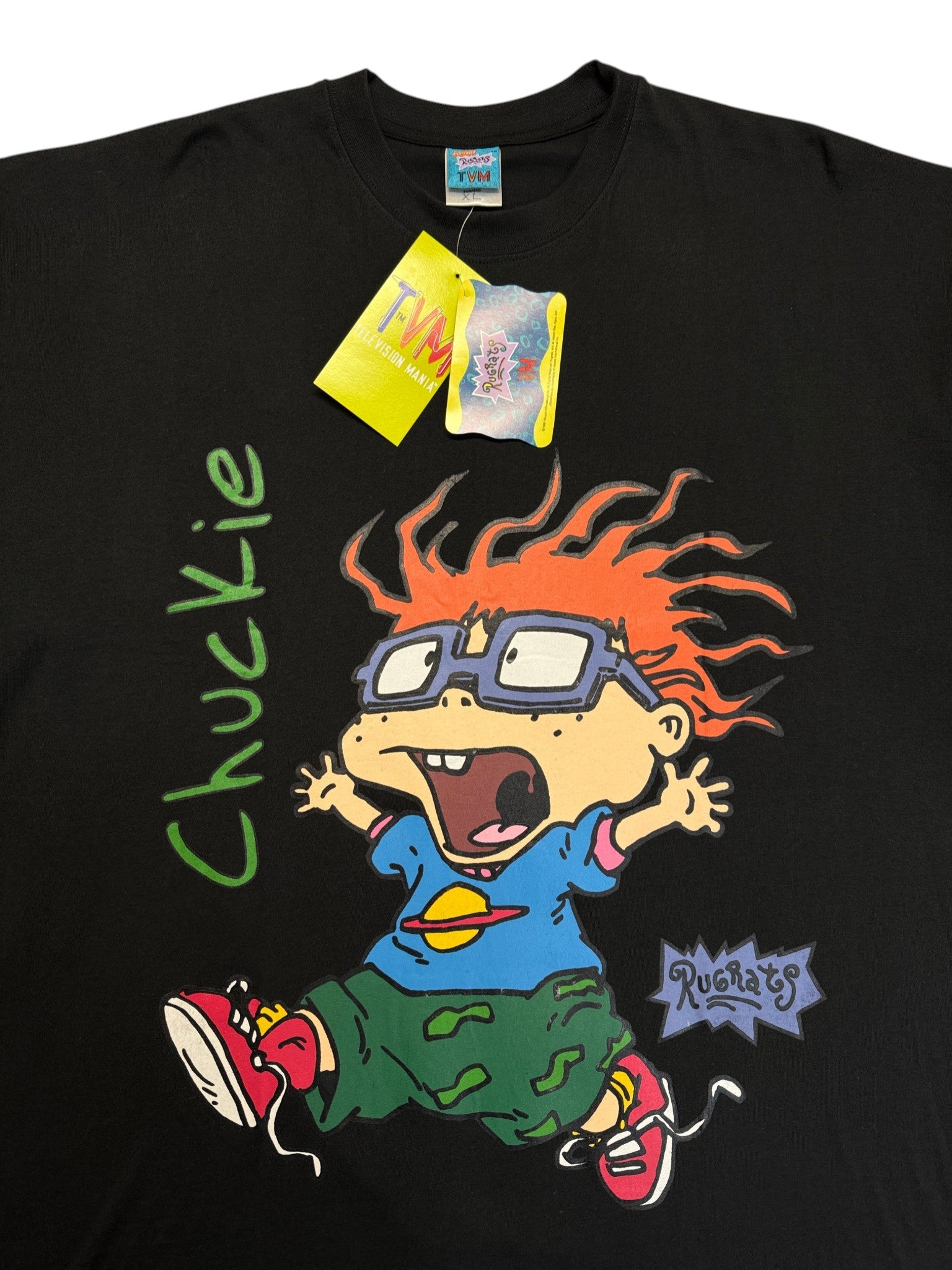 1999 TV Mania Shirt RugRats Cuckie Deadstock Schwarz XL